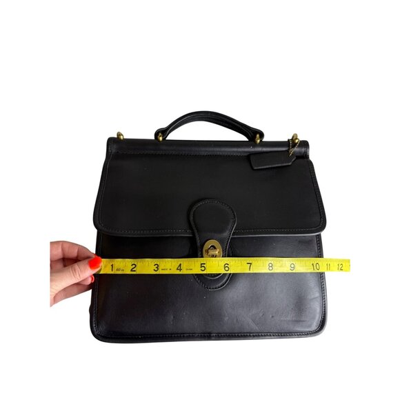 Vintage Coach 9927 Willis Bag Black Leather No Strap - Picture 7 of 9